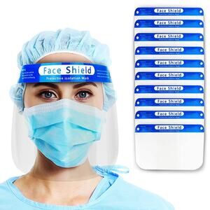 10 Safety Face Shields Reusable Washable Anti-Splash